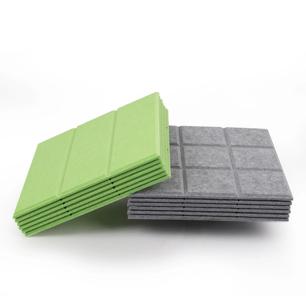 Chinese Manufacturers Durable Sound Proof Wall Self-Adhesive Flat Polyester Fiber Acoustic Panel