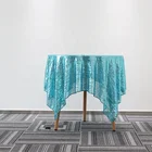 Cloth Table Dense Net Yarn Sequin Fabric Wedding Decoration Stage Background Cloth Sequin Table Cloth