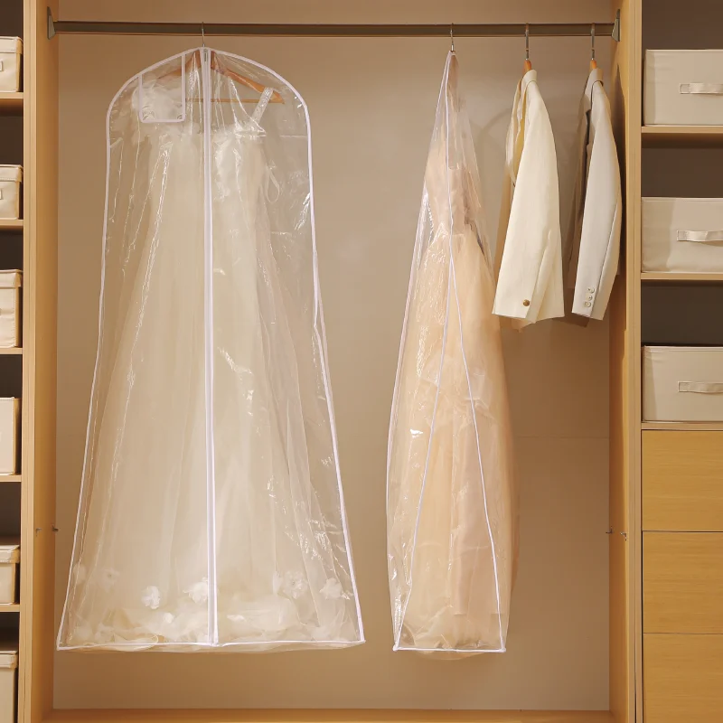 2025 New Wedding Dress Dust Cover Closet Hanging Garment Protective Shoulder  Dust Cover Clear Shoulder Dust Covers for Clothes