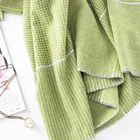 Green Scarf 100% Wool Scarf Luxury Multifunction Green 100% Lambswool Merino Wool Scarf Scarves