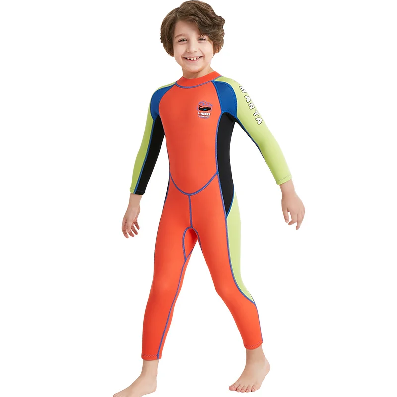 3mm Wholesale Swimwear Full Body Warm Back Zipper Kids Children Diving Suit Swimming Surfing Neoprene Wetsuit