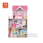 Classic 3 Floors Girls Petend Role Play Game Kids Big Wooden Doll House For Children