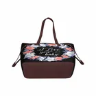 Black Bag 2021 Hot Sell Black Printed Ladies Casual Handbag Customizable Tote Bag