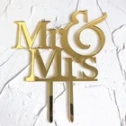 Cake Topper Mr Mrs Acrylic Cake Topper For Cake Decoration