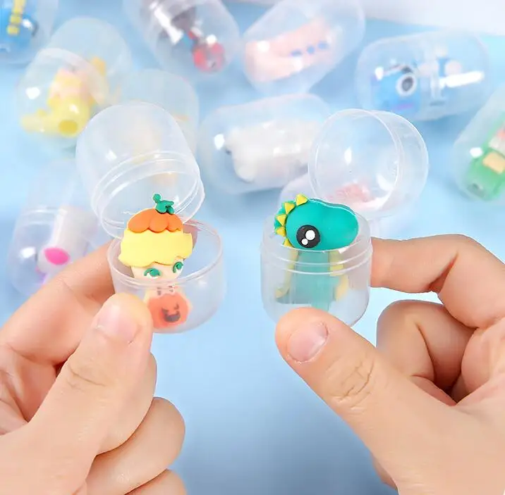 ZQX360 28mm 1-Inch Fully Transparent Mini Bath Toy Vending Machine Gashapon Capsule Toys