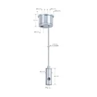 Wire Cable Kit LED Panel Light Hanging Systems Steel Wire Cable Ceiling Suspension Hanging Kit