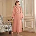 Ethnic Dress 2021 Dubai Latest Designs Ethnic Islamic Clothing Long Simple Abaya Women Muslim Dress
