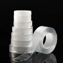 Professional Supplier 2mm Reusable Strong Sticky Washable Acrylic Adhesive Tape Transparent Double sided Nano Tape