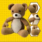 Bear Bear Amigurumi 2021 Hot Sale Make Anime Plush Doll Toys Teddy Bear Handmade Amigurumi Crochet Knitting Patterns Toys Doll
