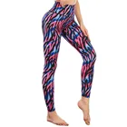 Sports Hot Sale Polyester Spandex Women High Wasted Sports Clothing Yoga Gym Leggings