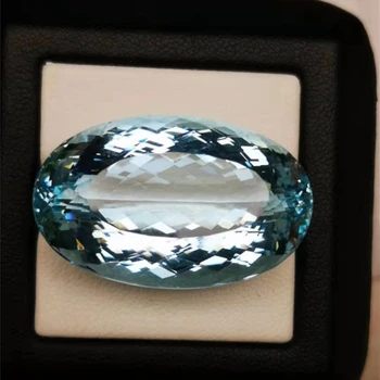 Wholesale Factory high Quality Big Stone Precious Natural Aquamarine Loose Gemstone 51.25ct