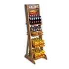 Display Shelf 2020 New Custom Supermarket Shopping Mall Tiers Floor Case Beer Can Display Shelves