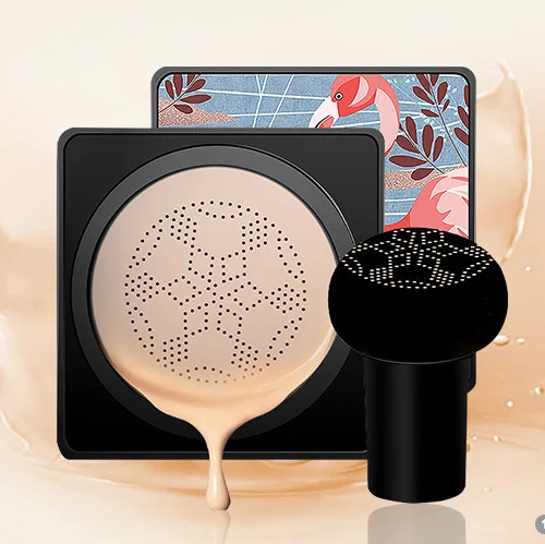 2020 New Design Unique Mushroom Brush Air Cushion Concealer Waterproof Liquid Foundation Oil-Control BB Cream For women