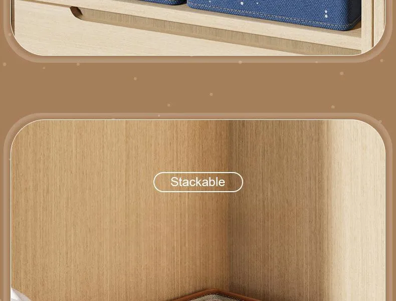 2024 New Closet Organizers for Clothes Storage Foldable Storage Boxes with Lids Fabric Clothes Organizer with Handle