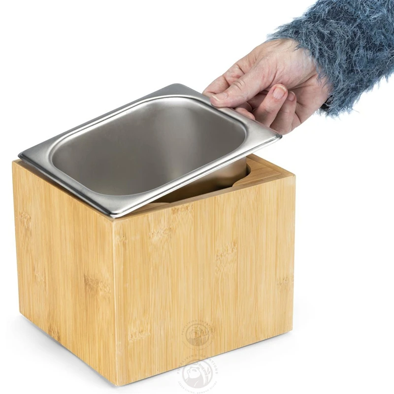 Removable Tray Brushed Stainless Steel Ice Housing Brushed Stainless Steel Ice Bucket