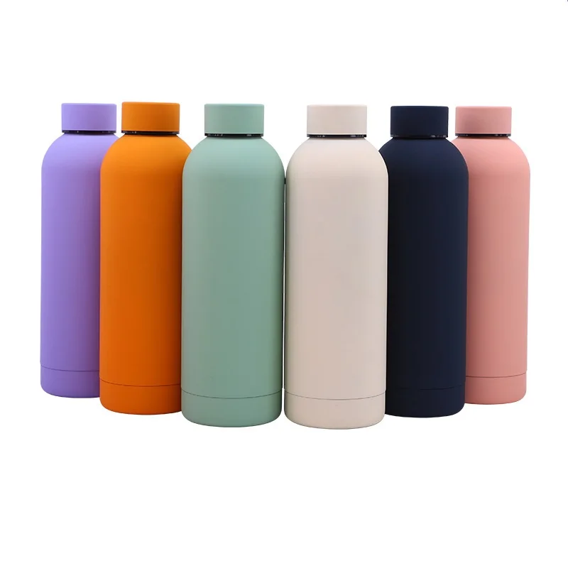 Wholesale 500ml Stainless Steel Vacuum Insulated Tumbler Double Walled Hot Cold Water Bottle with Lid Leak-Proof Sports