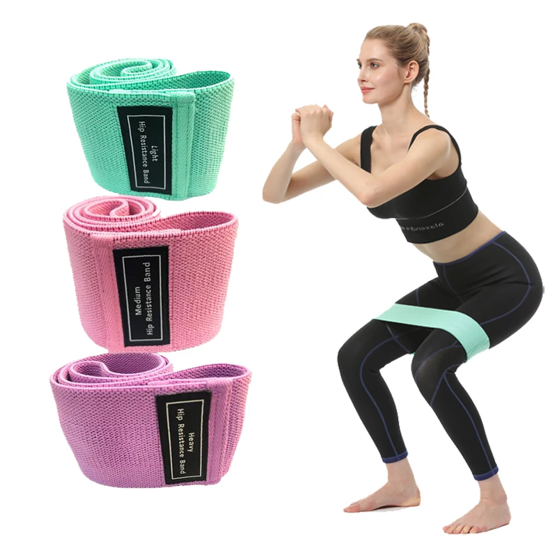Training Fitness Elastic Band Polyester Cotton Equipment Exercise Circlehip T 