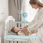 Baby Fan Usb Fan Summer Air Baby Cart Pocket Size Portable Usb Mini Tripod Rotating Fan