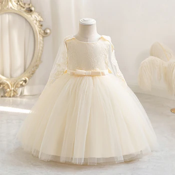Catpapa New Style Flower 3-9 Years Girl Birthday Party Wedding Gown Children Dresses
