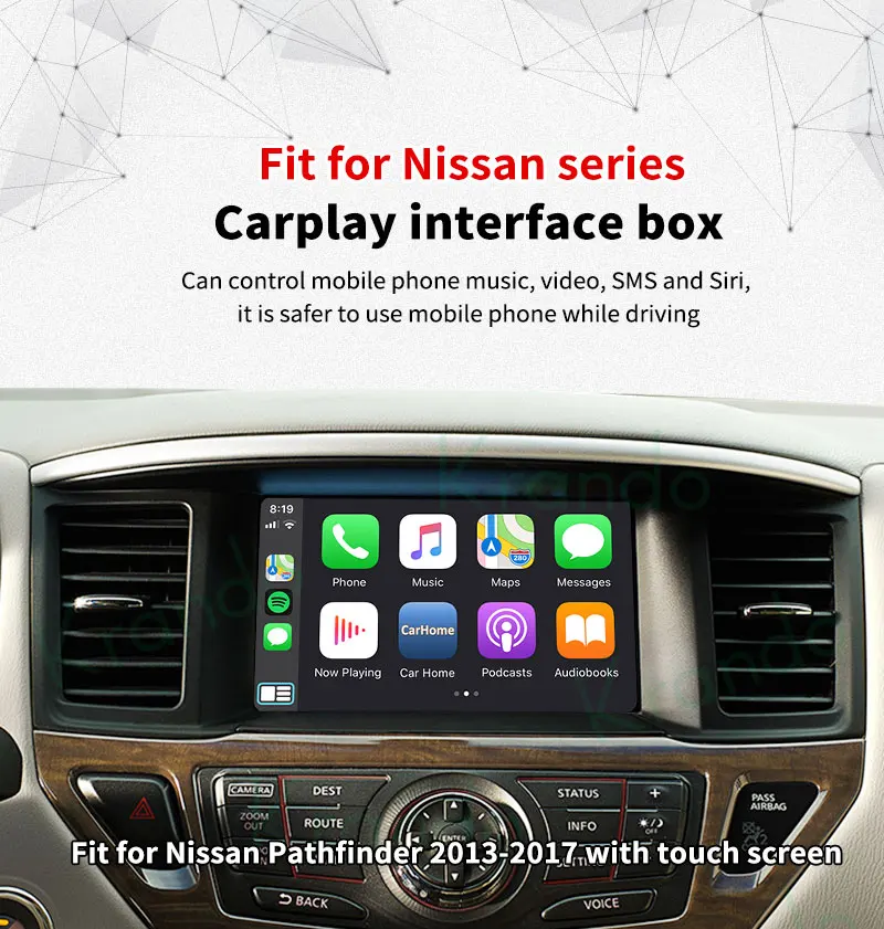 Krando Wireless Apple Carplay Android Auto Module Car Interface For