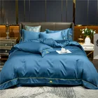 Gray Fashion 100% Cotton Sheet Sets Multi Color Gray Red Fashion Bedding Set 100% Tencel Cotton Luxury Bed Sheet Set