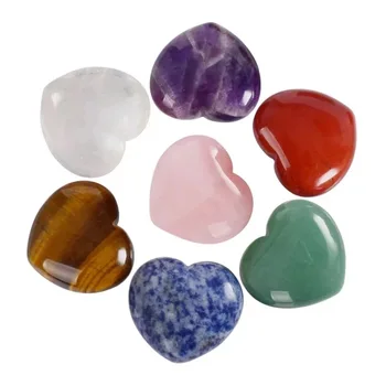 Wholesale quartz crystal stone lapis lazuli heart shape rose quartz heart for reiki
