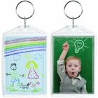Custom Acrylic Rectangle Keychain Cartoon Key Ring Personalized Design Photo Key Chain For Souvenir Gift
