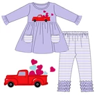 Girl Wholesale Boutique Applique Girl Set Dress High Quality Customized Design Toddler Girl Clothes