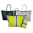 Handbag 2021 Hot Selling Perforated Neoprene Bag Beach Bag Tote Handbag Bags For Women