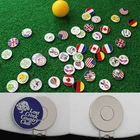 Round 25MM Diameter DIY Golf Ball Marker Hat Clip Magnetic Round Shape Hat Clip Custom