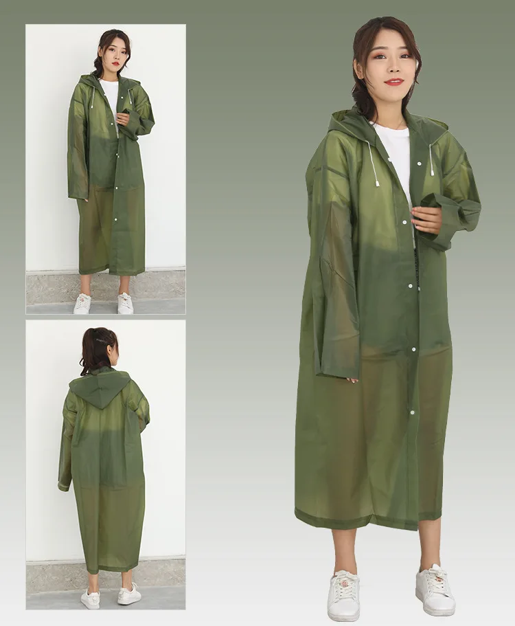 Mens Womens Waterproof Raincoats Long Jacket EVA Button Hooded Raincoat Coats Poncho Rainwear.jpg