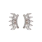 Brass Cz Earrings Lilliana Brass Jewelry CZ Marquise Stud Earrings Jewelry 2022 Piercing Jewelry