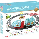 Car Magplayer 77 Pieces Magnetic Building Blocks Car Racing Tracks For Kids