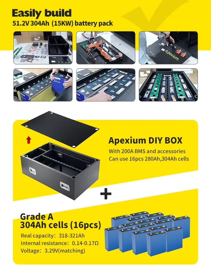 Standing Version 48v Lifepo4 Battery Seplos Mason 280ah 300ah Bms Bt