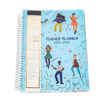 2023 customized notebooks A4 size with 80 sheets kawaii notebooks teacher planner teacher organizer