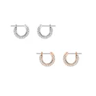 Earrings Earrings Fashion All-match Semicircle Design Diamond Earrings Swarovski