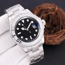 Explosive Sapphire Date Men's watch Super waterproof stainless steel luminous mechanical watch