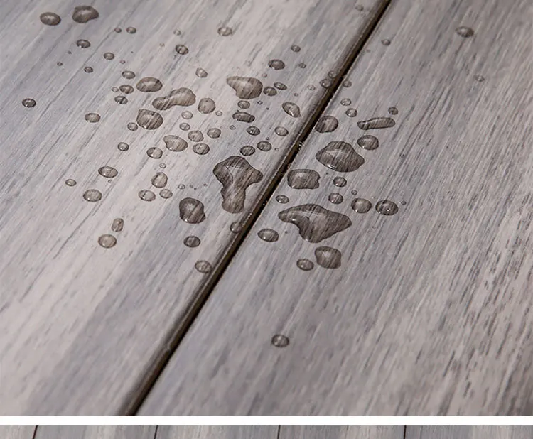 Interior gray deep relief pattern wooden floor High-quality environmentally friendly insulation