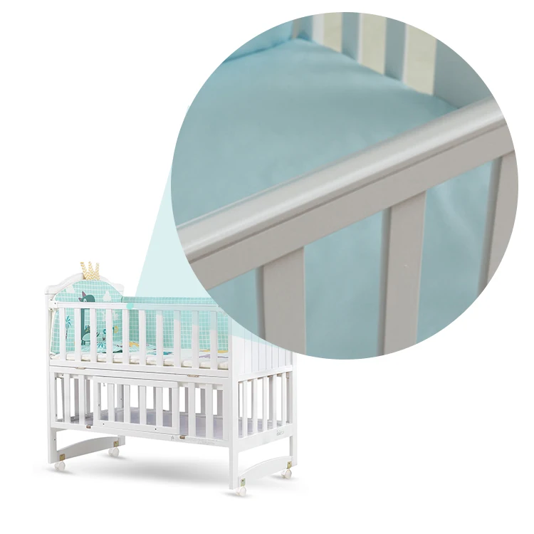 rubber cot teething rail