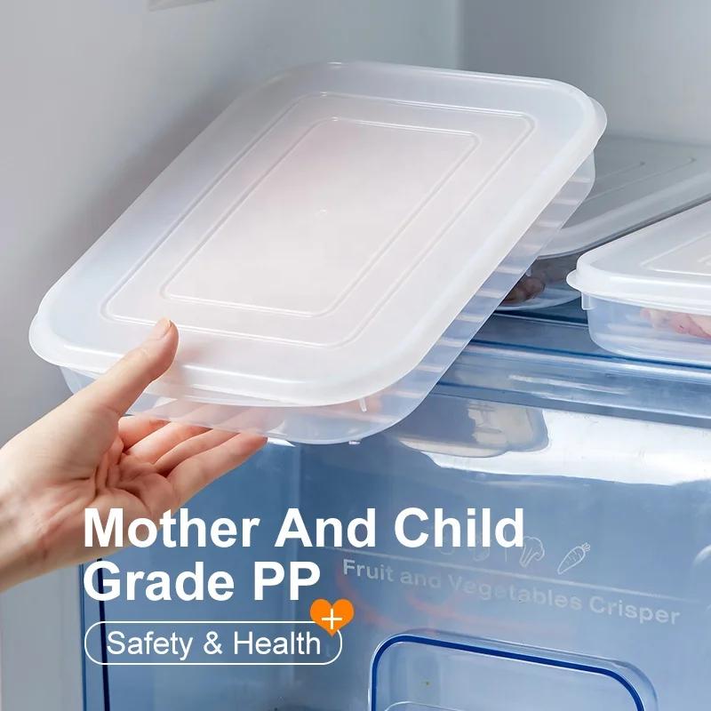 High Quality Transparent Plastic PP Free Refrigerator Vegetable Food Storage Box Storage Container