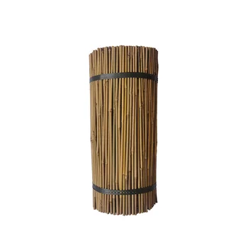 natural bambou stakes raw materials cane strips construction decorative sticks carbonized bamboo fence poles for construction