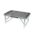 Heat Dissipation Portable Lightweight Height Adjustable Folding Wrought Iron Folding Table