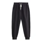 Pants Straight Cotton Flat Elastic Waist Sweat Mens Gym Tactical Jogger Pants
