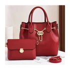 Ladies 2021 Hot Sallings Large Capacity Pu Leather Ladies Bags For Woman Purse And Handbag Set