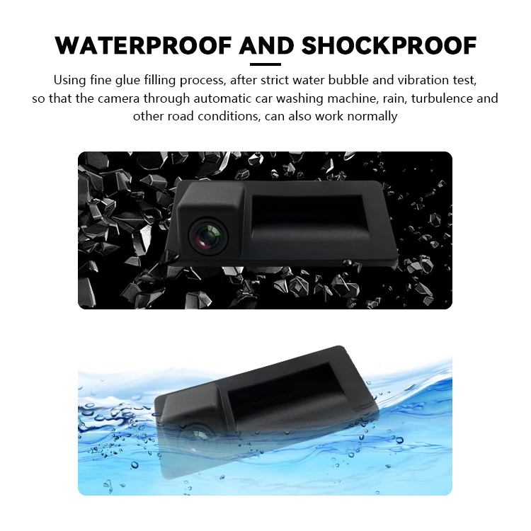 Wemaer OEM Waterproof Backup Camera Night Vision Parking Assist HD Wide Angle Mini Reversing Car Camera for Vw/Audi/Skoda Superb supplier