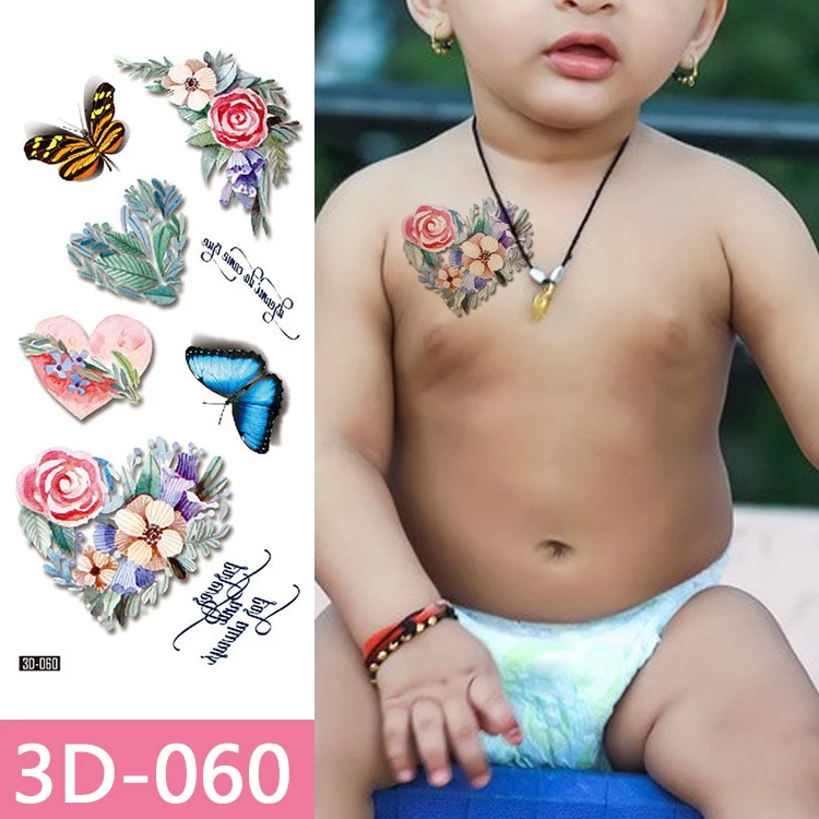 Bulk Orders Of Flowers Butterflies Temporary 3d Tattoo Stickers For  Children And Adults - Buy Full Arm Big Flower Tattoo Stickers Flash Tattoos, Wholesale Sketch Rose Tattoos Temporary Body Art Flower For Women