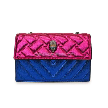 New Arrival Famous Brand Women Crossbody Purse And Handbags Luxury Designer PU Leather Colorful patchwork Shoulder Bag