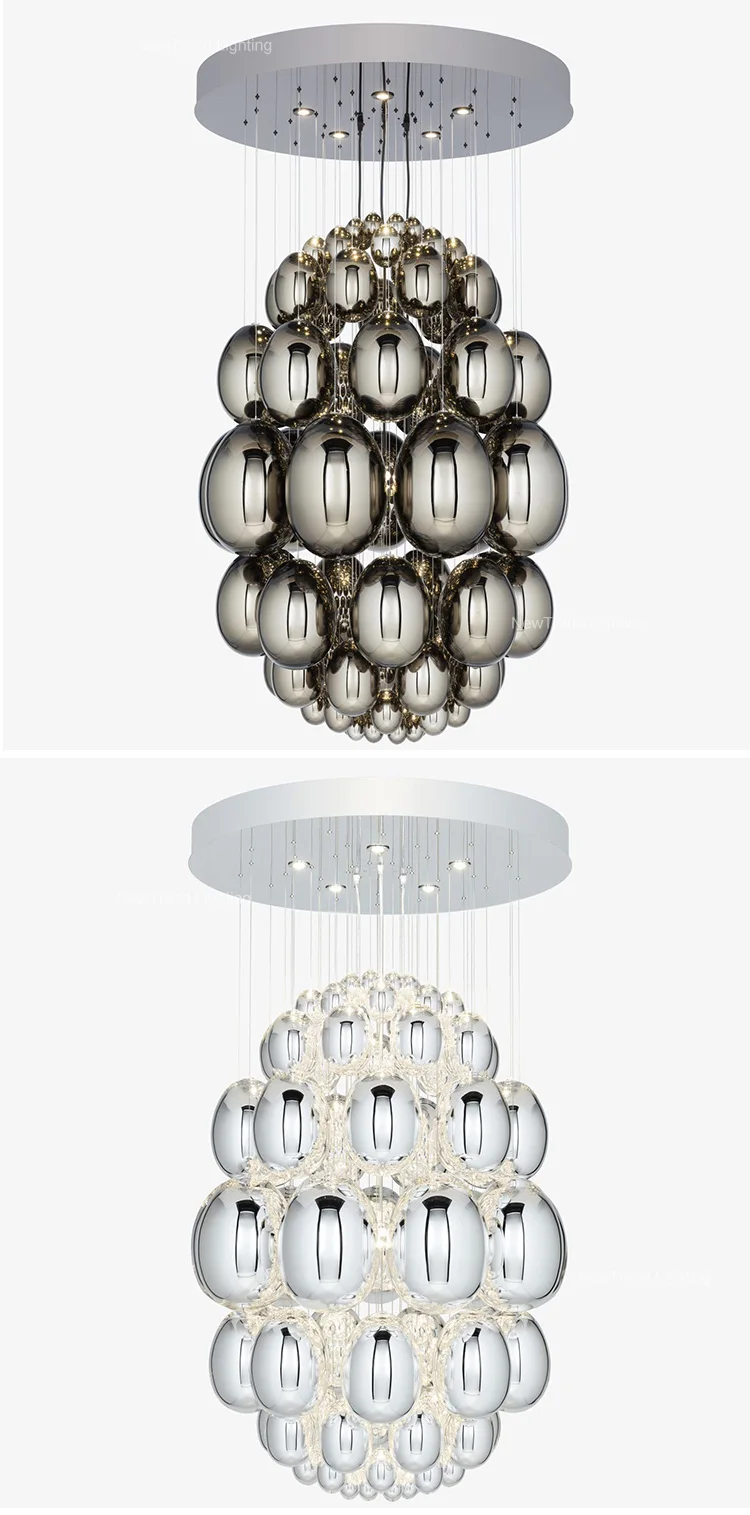 CPL-320 Bespoke Lighting Indoor Decoration Villa Hall Hotel Lobby Glass LED Chandelier Lamp details