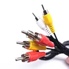 Stereo Audio 1M Chinese Factory 2.5mm Male Stereo Braided Aux To 3 Male RCA Audio Cable