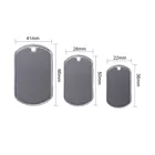 Metal Tag Tag 304 Stainless Steel Rolled Edge Blank Metal Dogs Tag